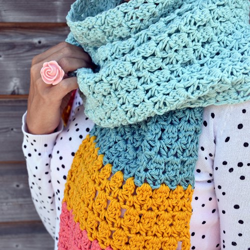 A4 PDF Colorful Scarf