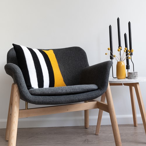 A4 PDF Black, White and Bright Comfy Cushion