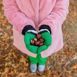 Black White and Bright Mittens