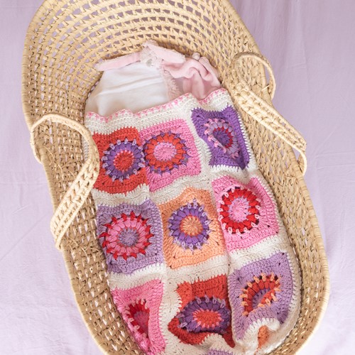 A4 PDF Blossom Baby Blanket
