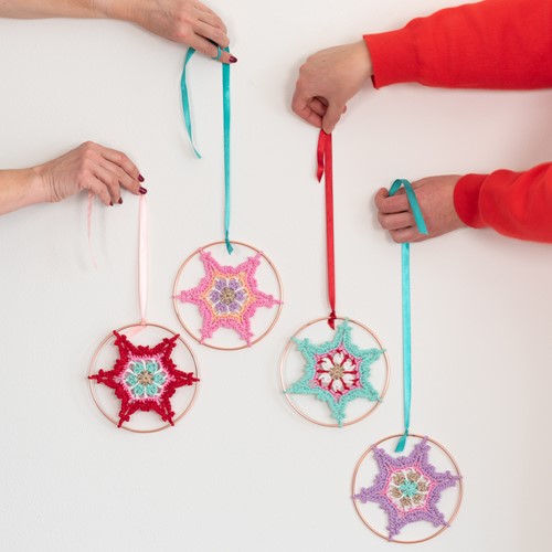 A4 PDF Colorful Christmas Star