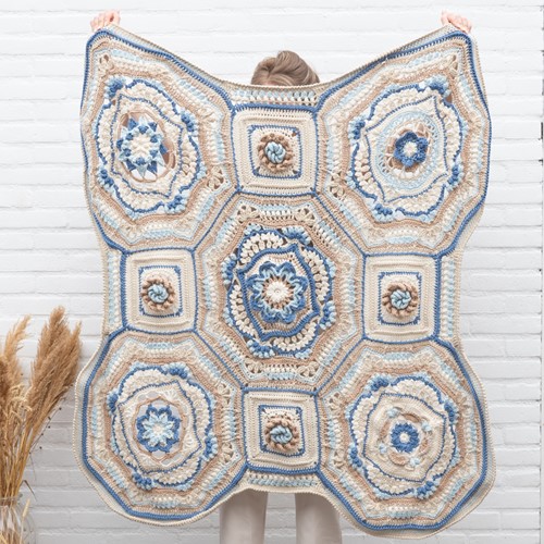 Island Stroll CAL Blanket - Sea