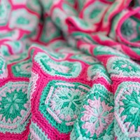 A4 PDF Flower Hexagon Blanket-2