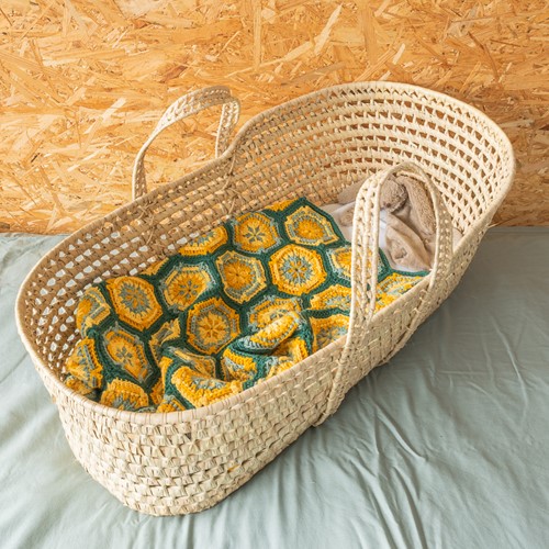 A4 PDF Flower Hexagon Baby Blanket