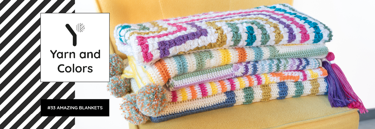 Yarn and Colors Amazing Flower Blanket Crochet Kit 