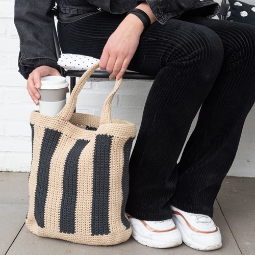 Striped Tote Bag