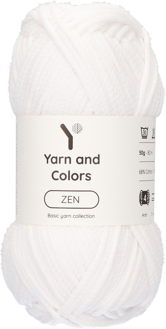 Zen 001 White Yarn and Colors