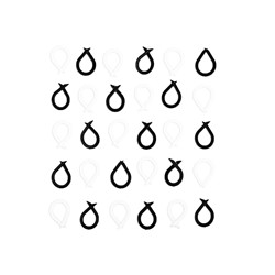 Bubble stitch markers BW
