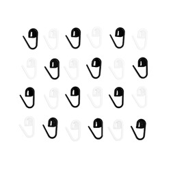 Lock stitch markers BW