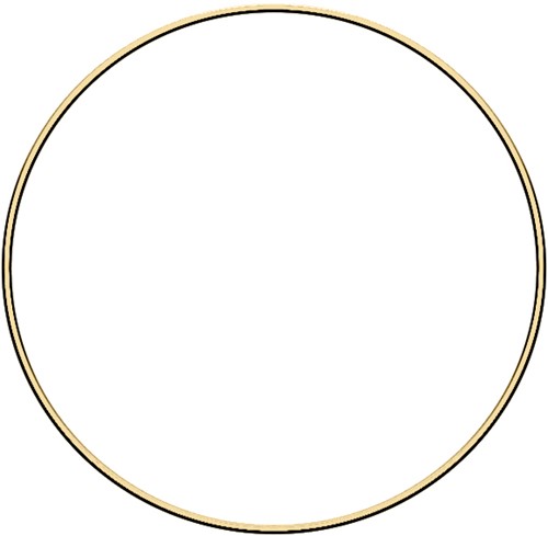 Metal ring 25cm Gold