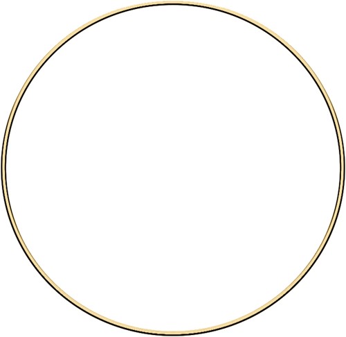 Metal ring 30cm Gold
